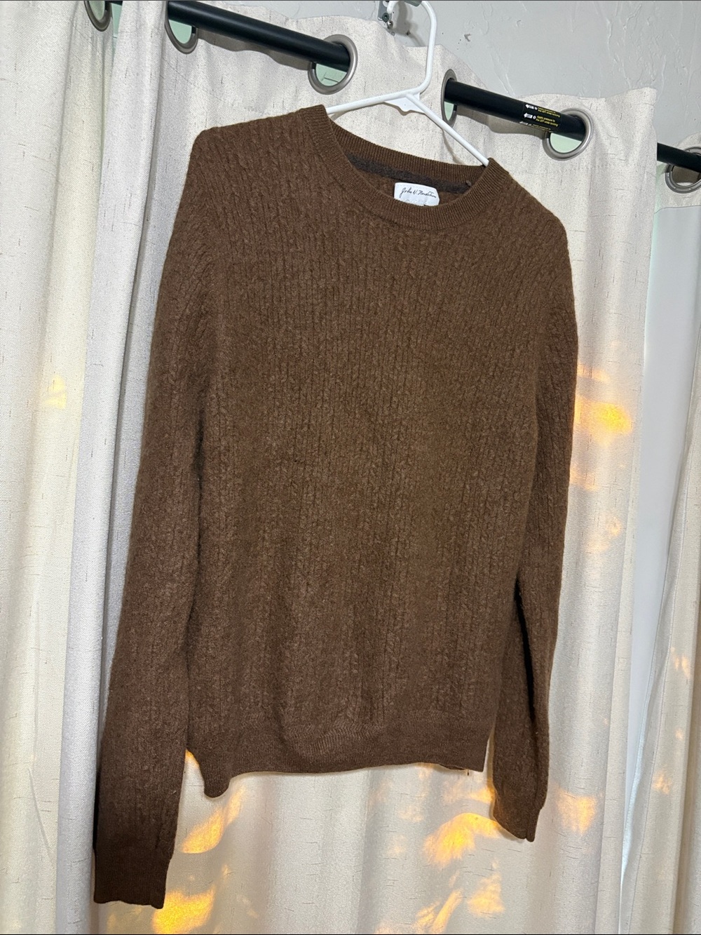 John W. Nordstrom Brown Crewneck Sweater